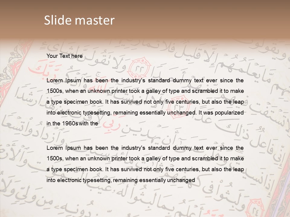 Drawing Symbol Subha PowerPoint Template