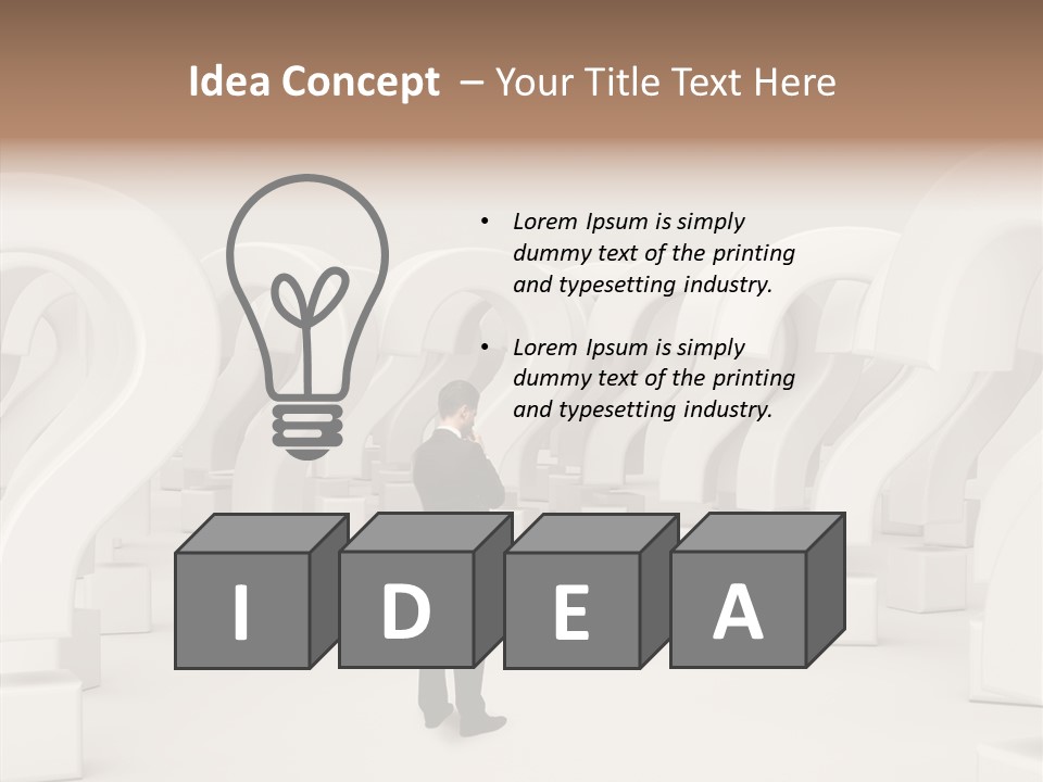 Conceptual Genius Hand PowerPoint Template