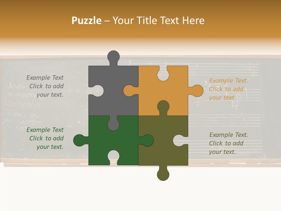 Write Students Class PowerPoint Template
