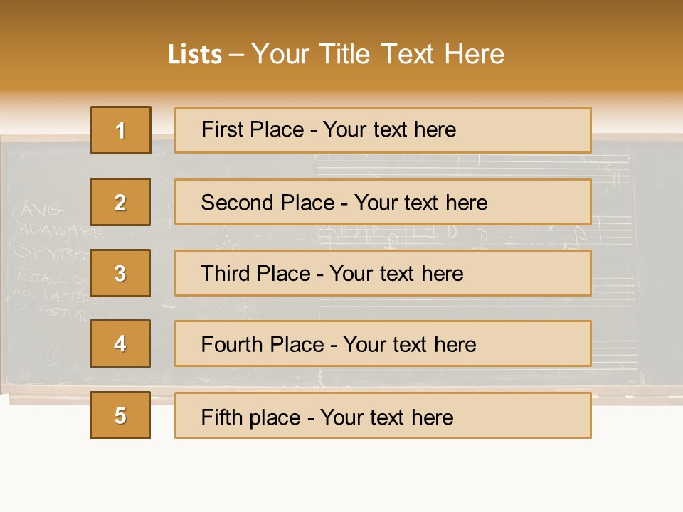 Write Students Class PowerPoint Template