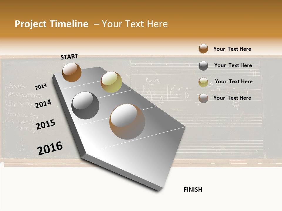 Write Students Class PowerPoint Template