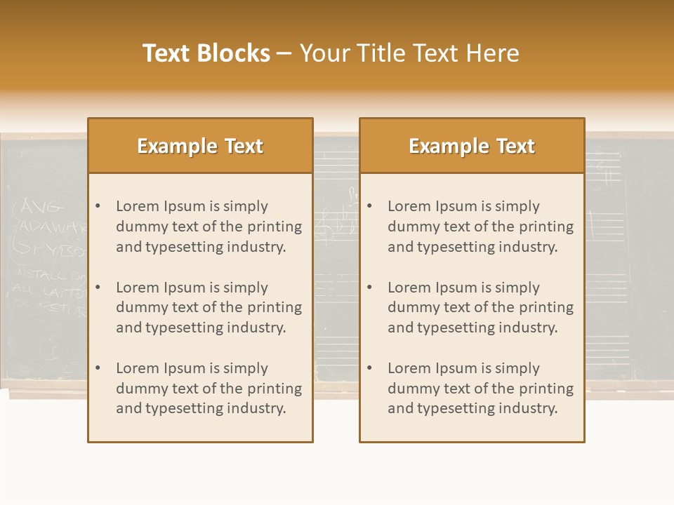 Write Students Class PowerPoint Template