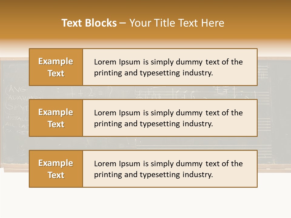 Write Students Class PowerPoint Template