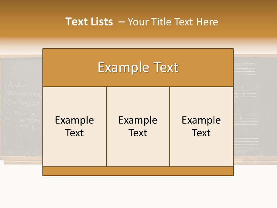 Write Students Class PowerPoint Template