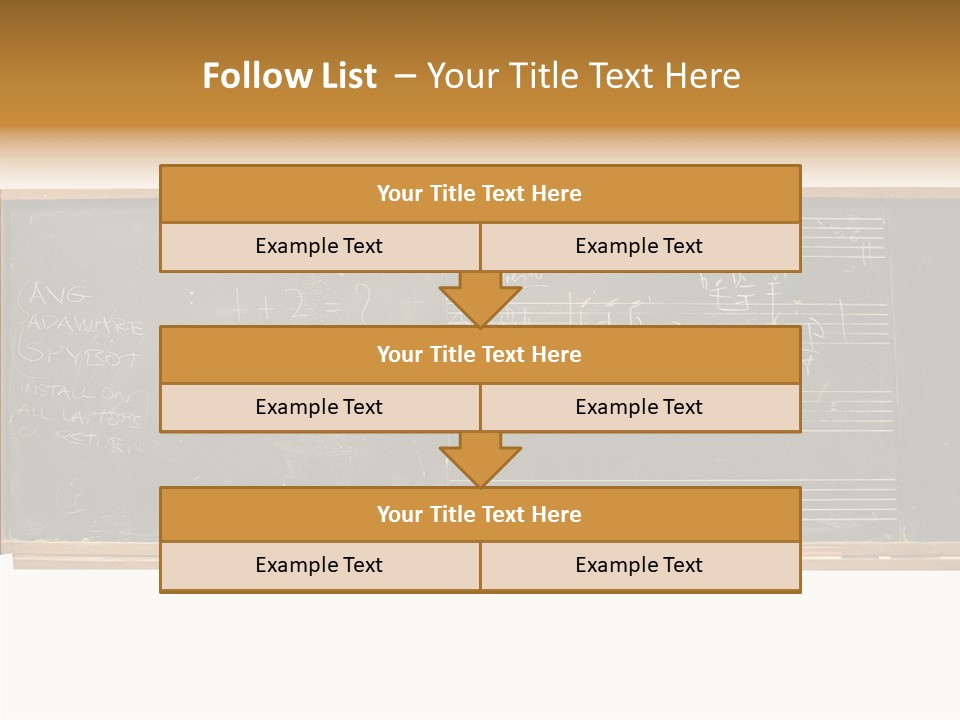 Write Students Class PowerPoint Template