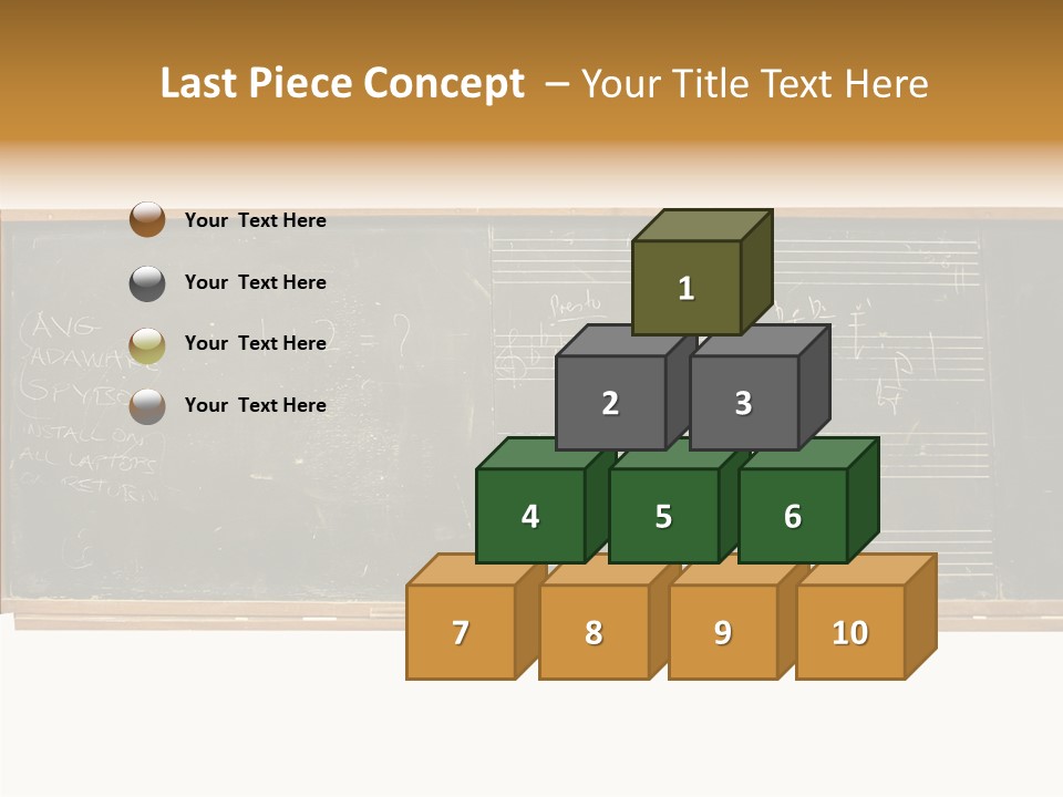 Write Students Class PowerPoint Template