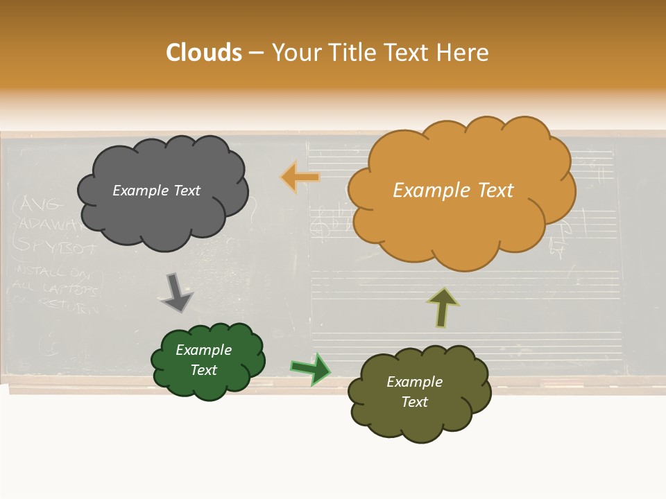 Write Students Class PowerPoint Template
