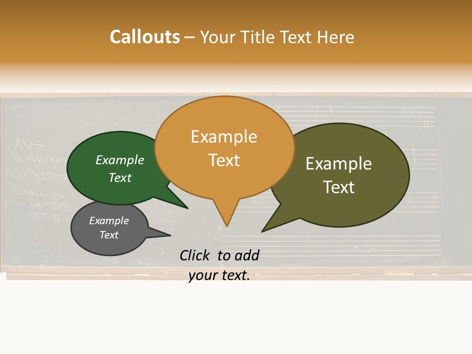 Write Students Class PowerPoint Template