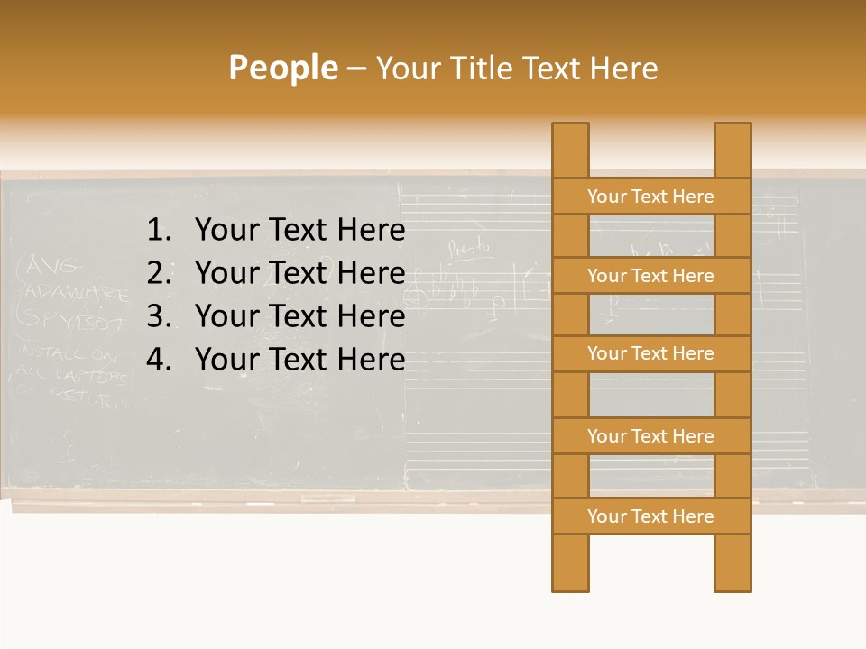 Write Students Class PowerPoint Template