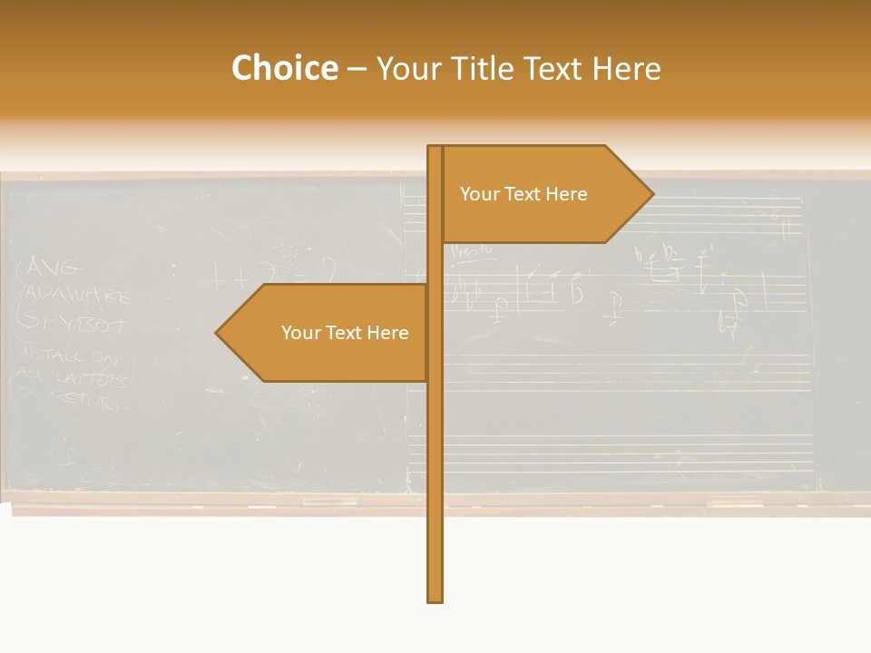 Write Students Class PowerPoint Template