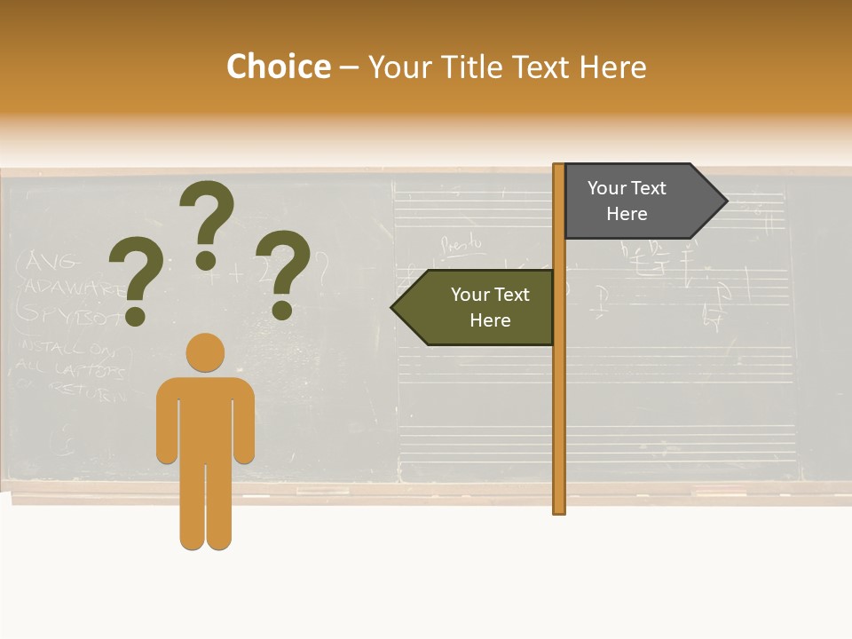 Write Students Class PowerPoint Template
