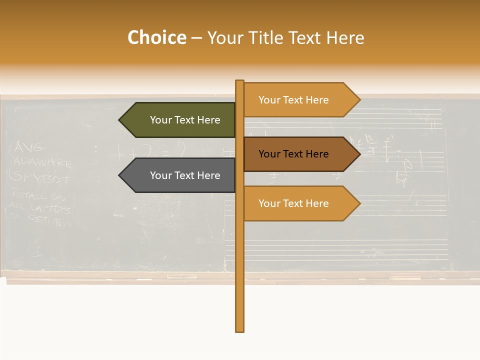 Write Students Class PowerPoint Template