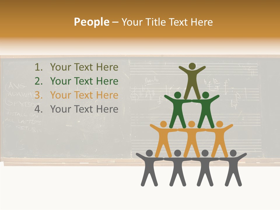 Write Students Class PowerPoint Template