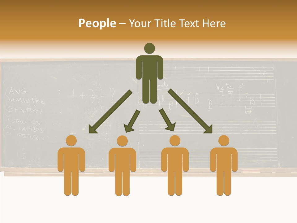 Write Students Class PowerPoint Template