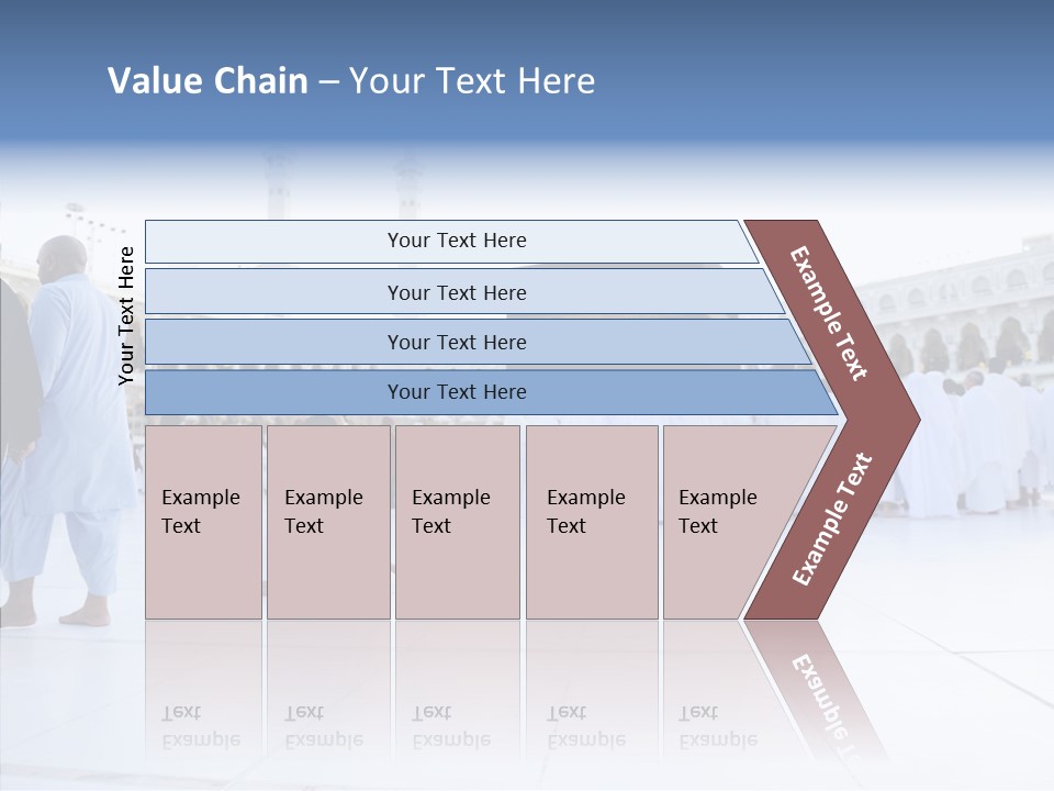 Congregation Copy Space Tawaf PowerPoint Template