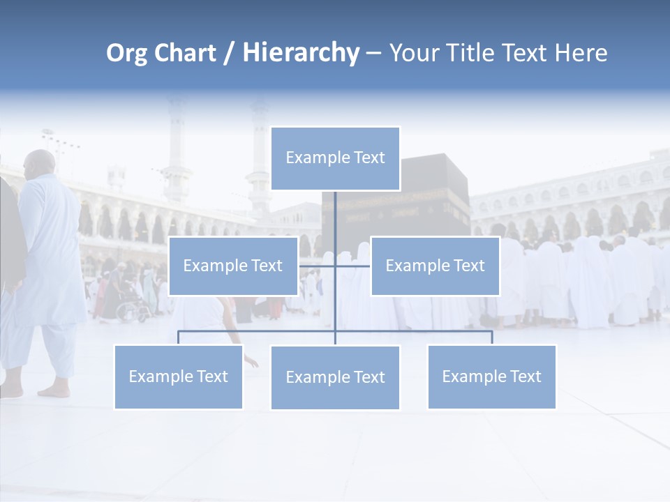 Congregation Copy Space Tawaf PowerPoint Template