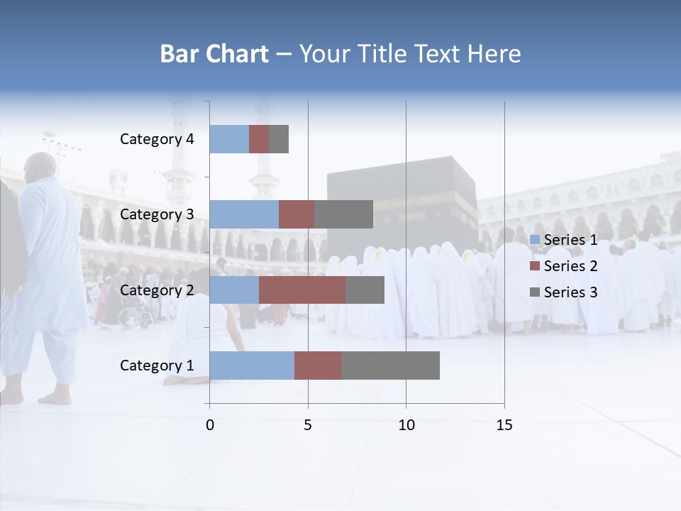 Congregation Copy Space Tawaf PowerPoint Template