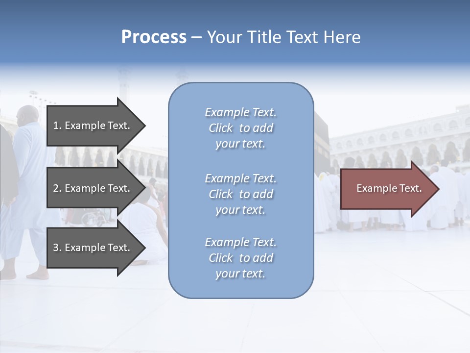 Congregation Copy Space Tawaf PowerPoint Template