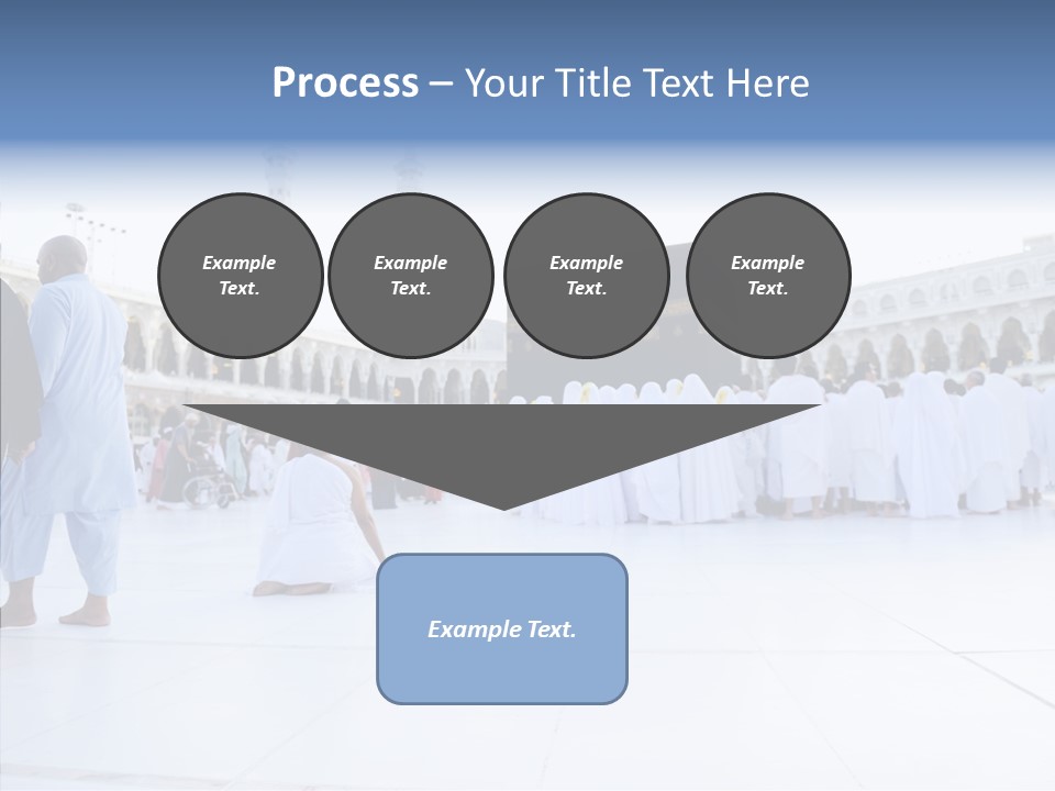 Congregation Copy Space Tawaf PowerPoint Template