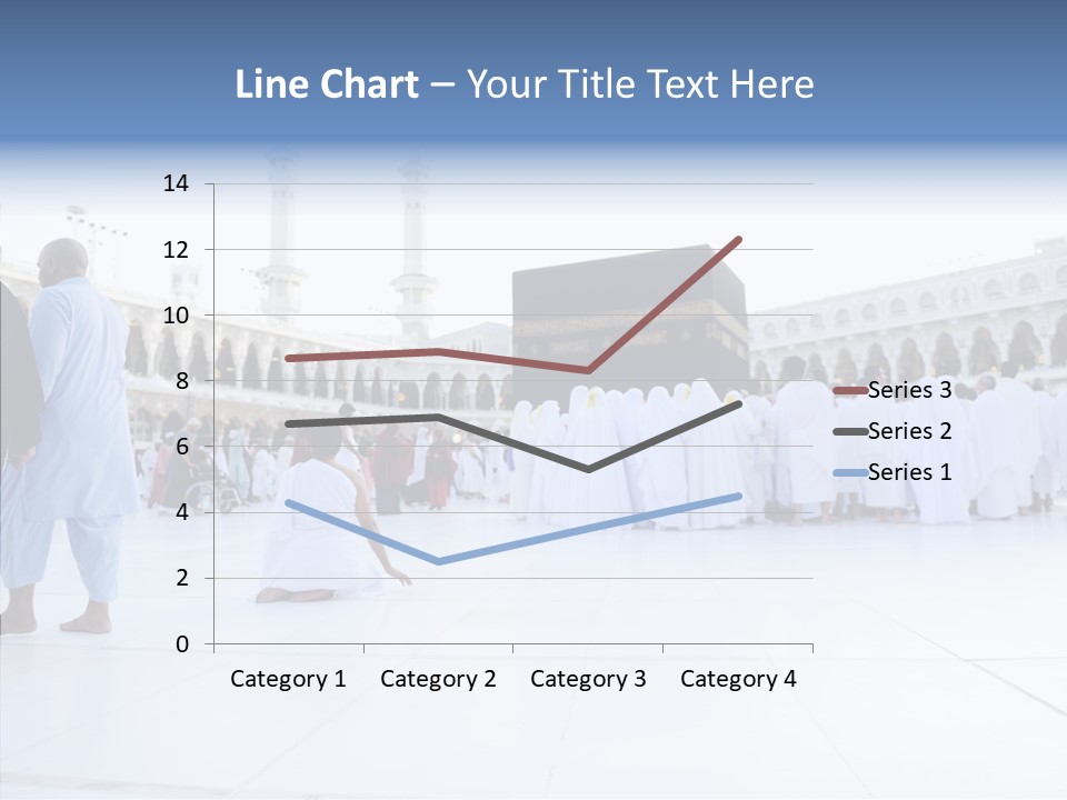 Congregation Copy Space Tawaf PowerPoint Template