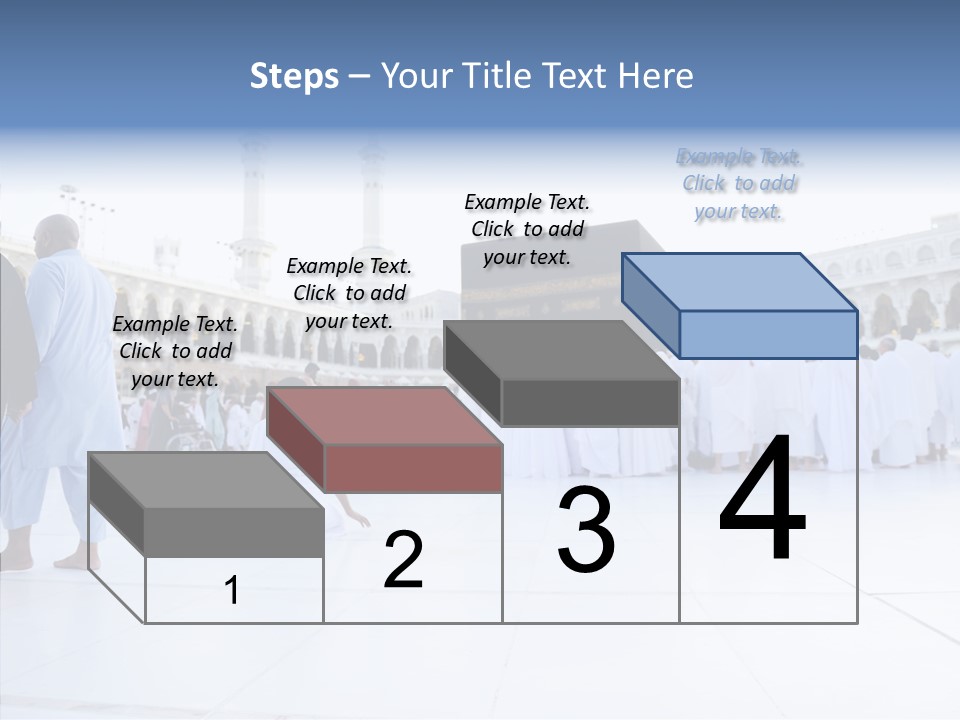 Congregation Copy Space Tawaf PowerPoint Template