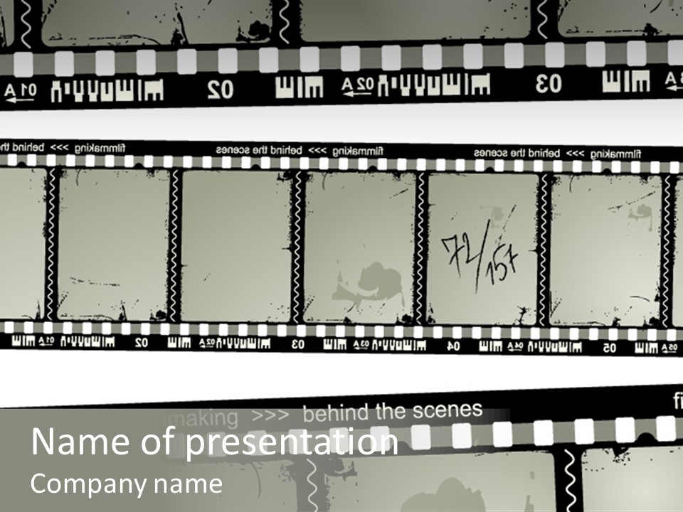 Cinema Dirt Action PowerPoint Template