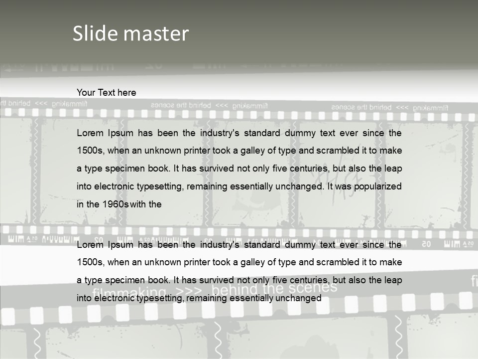 Cinema Dirt Action PowerPoint Template