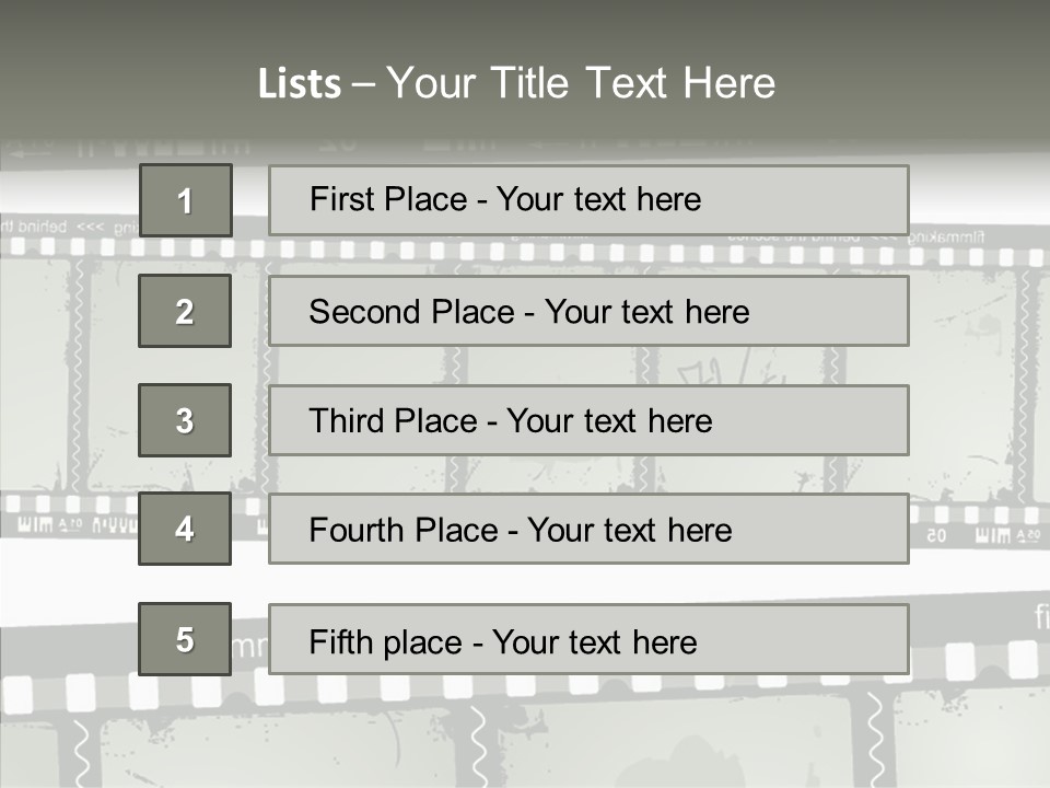 Cinema Dirt Action PowerPoint Template