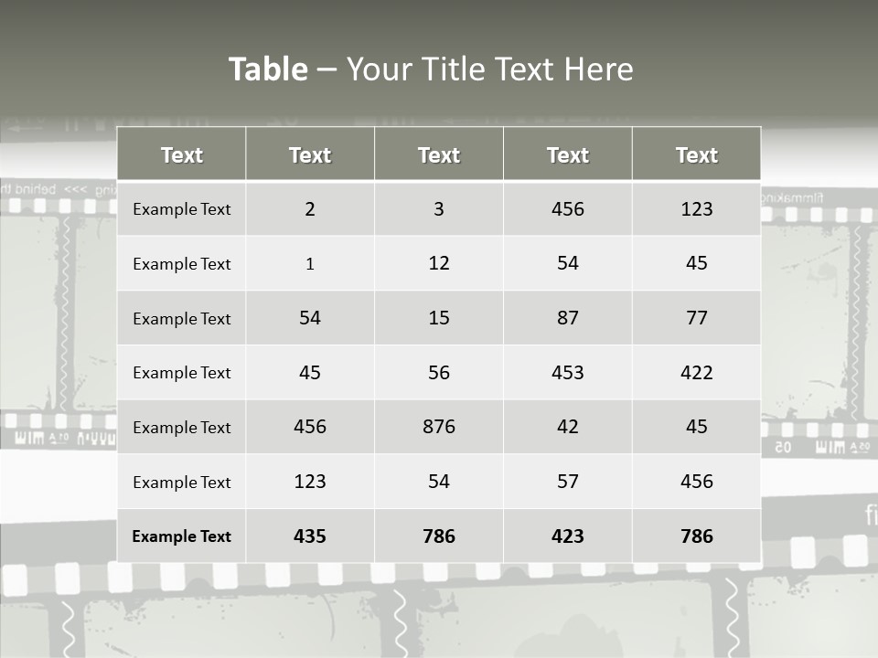 Cinema Dirt Action PowerPoint Template