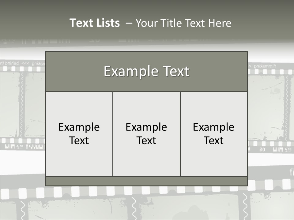 Cinema Dirt Action PowerPoint Template