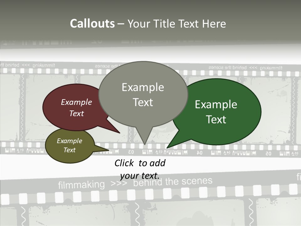 Cinema Dirt Action PowerPoint Template