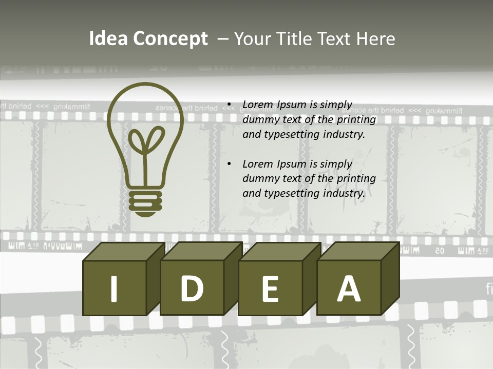 Cinema Dirt Action PowerPoint Template