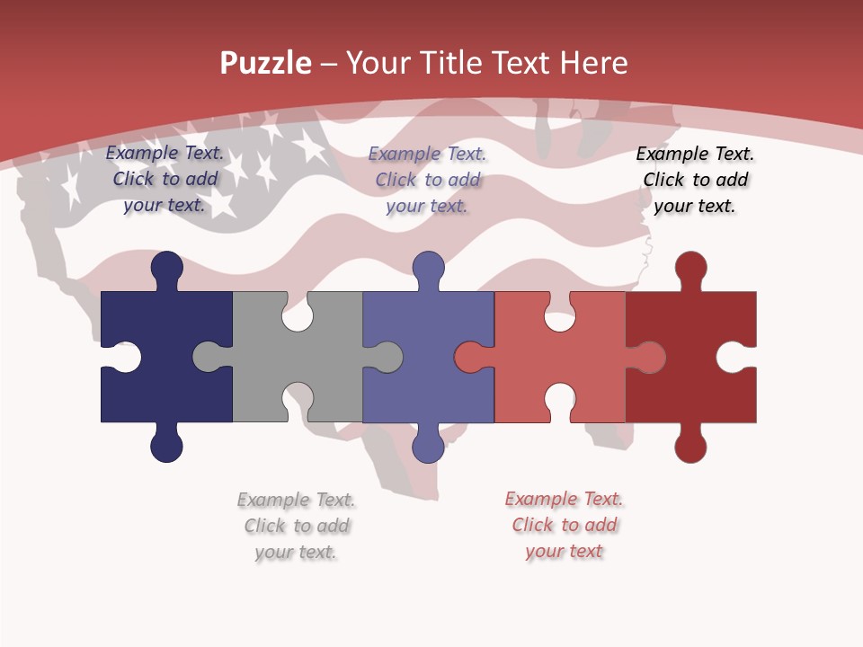 Illustration Graphic Red PowerPoint Template