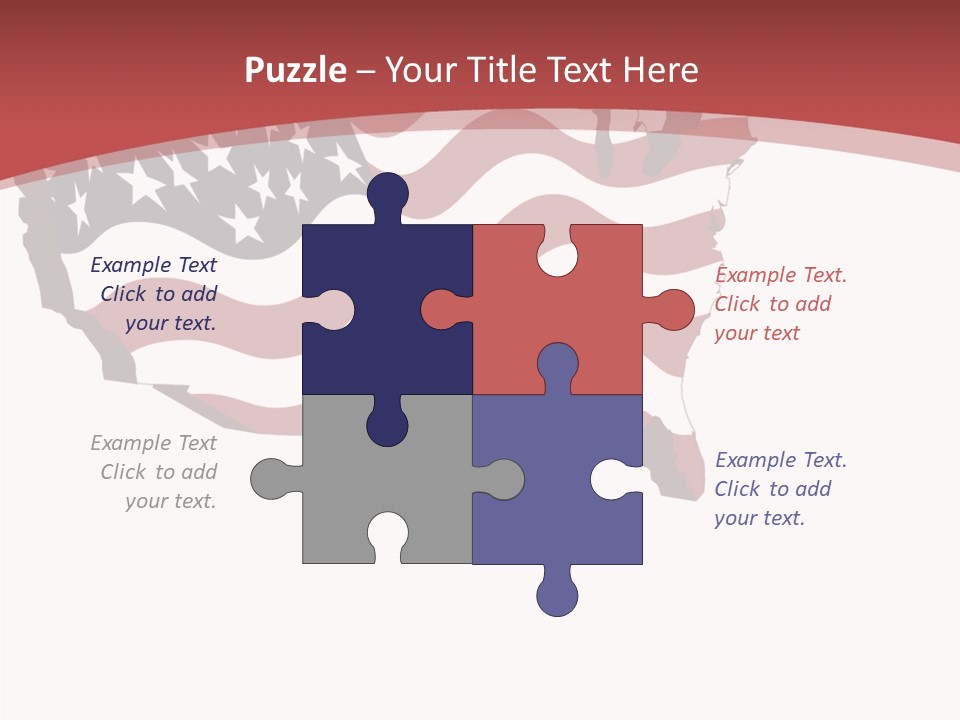 Illustration Graphic Red PowerPoint Template