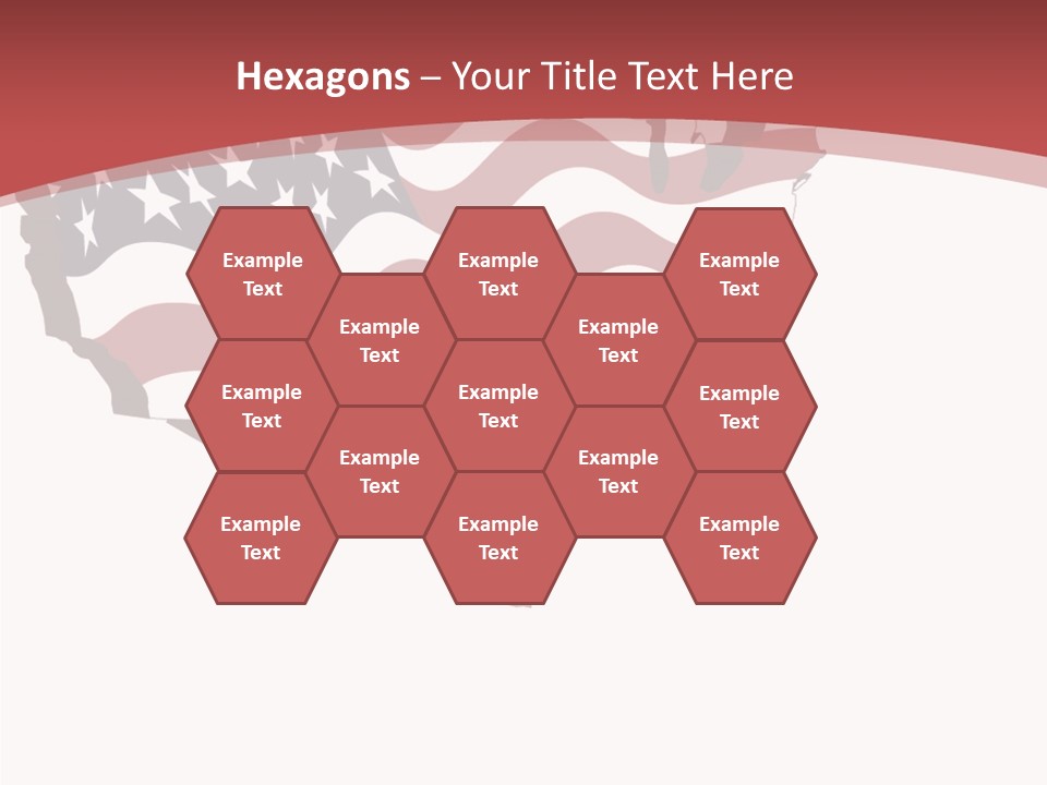 Illustration Graphic Red PowerPoint Template