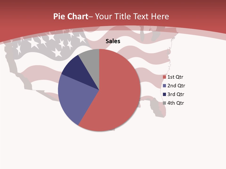 Illustration Graphic Red PowerPoint Template