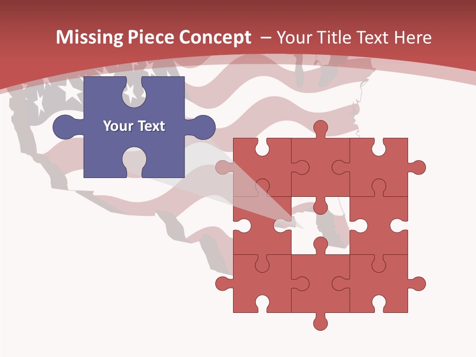 Illustration Graphic Red PowerPoint Template