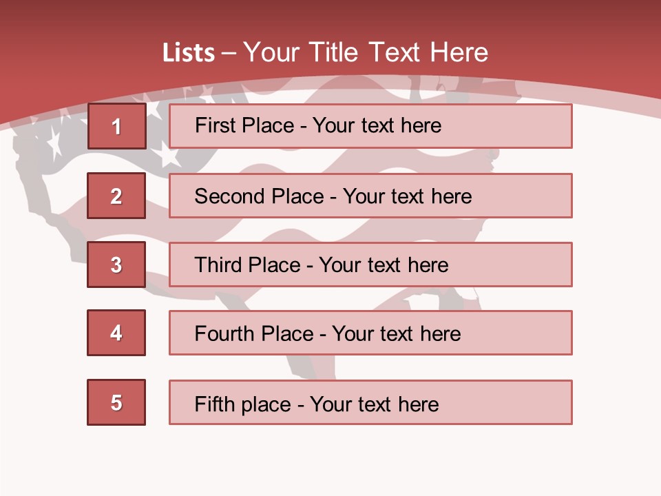 Illustration Graphic Red PowerPoint Template