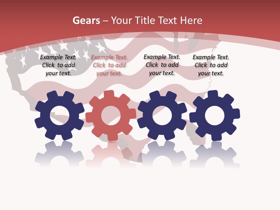 Illustration Graphic Red PowerPoint Template