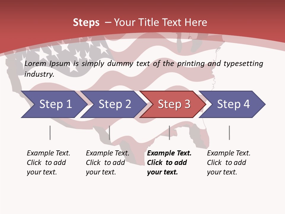 Illustration Graphic Red PowerPoint Template