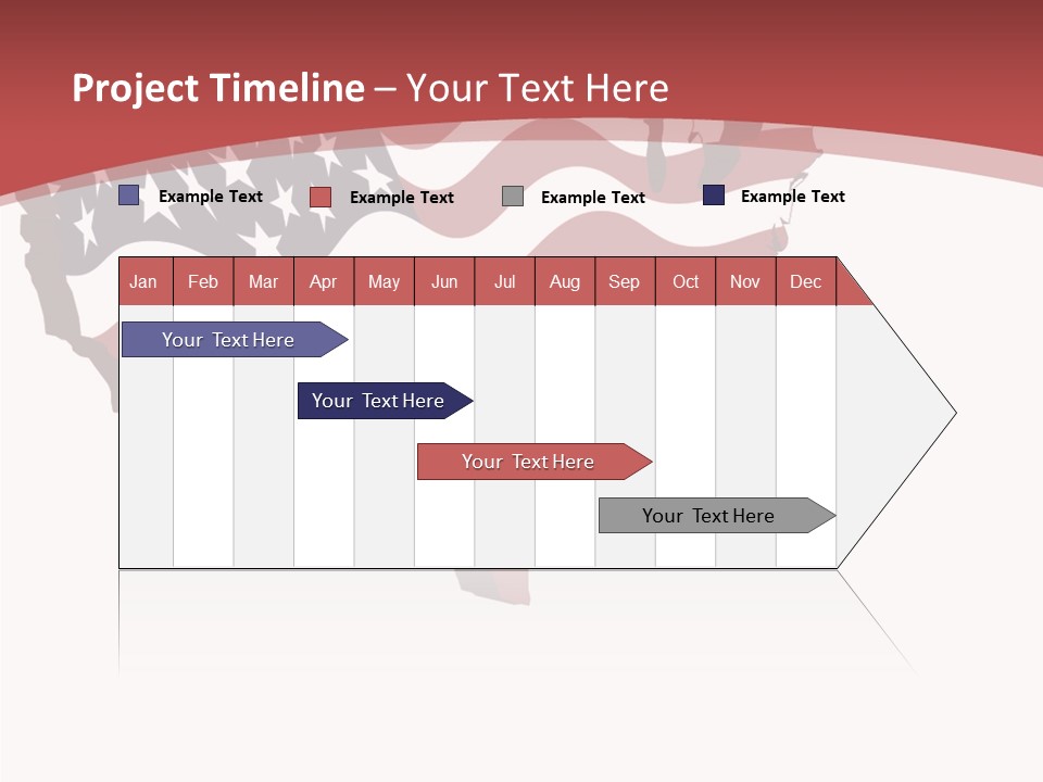 Illustration Graphic Red PowerPoint Template