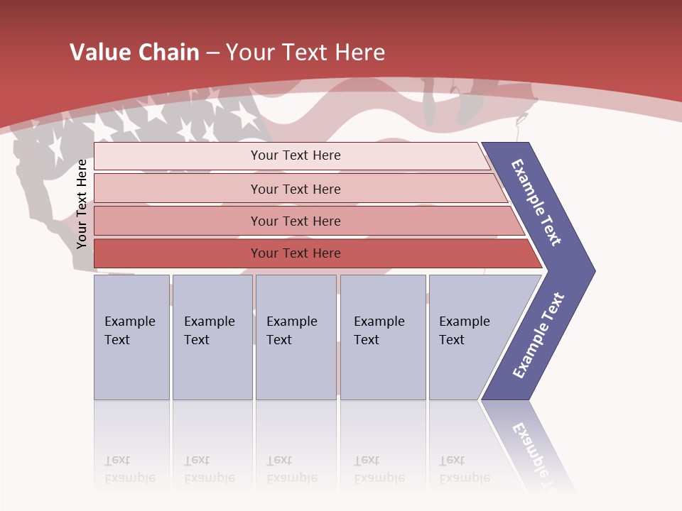 Illustration Graphic Red PowerPoint Template