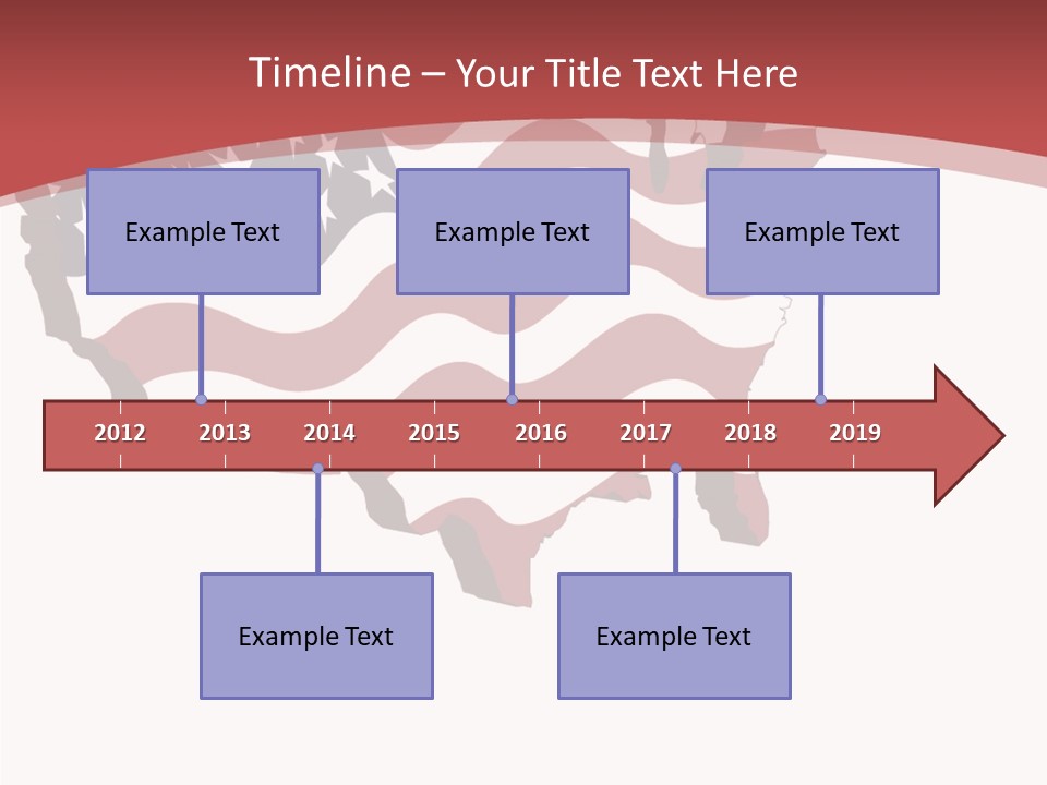 Illustration Graphic Red PowerPoint Template