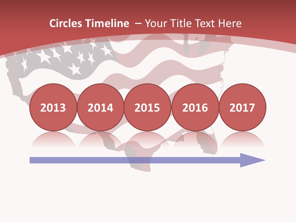 Illustration Graphic Red PowerPoint Template