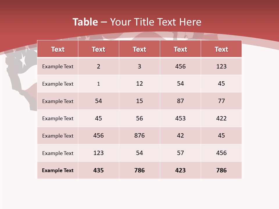 Illustration Graphic Red PowerPoint Template