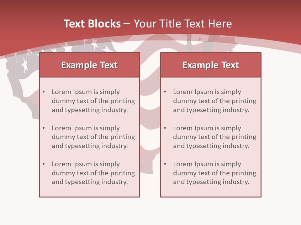 Illustration Graphic Red PowerPoint Template