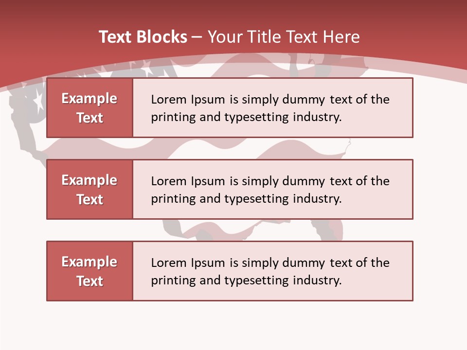Illustration Graphic Red PowerPoint Template