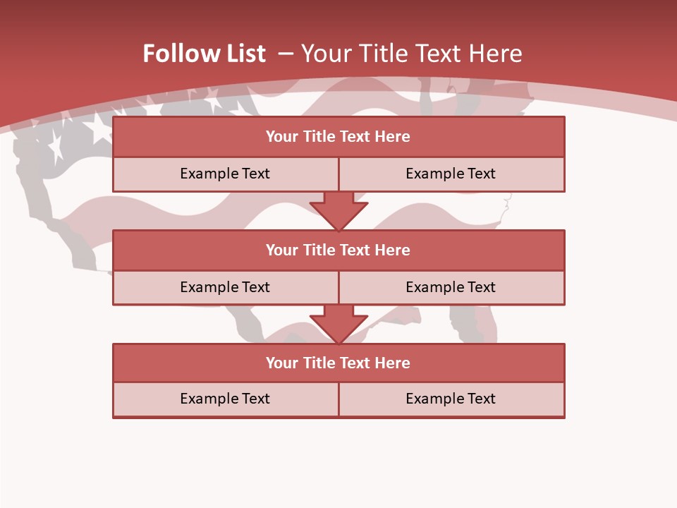 Illustration Graphic Red PowerPoint Template