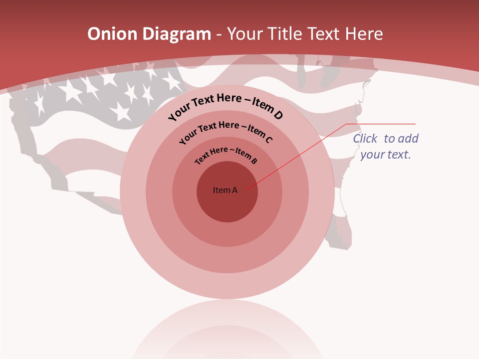 Illustration Graphic Red PowerPoint Template