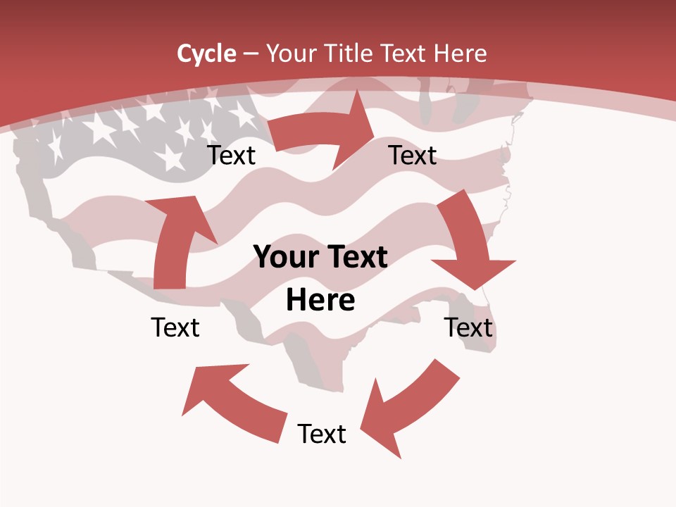 Illustration Graphic Red PowerPoint Template